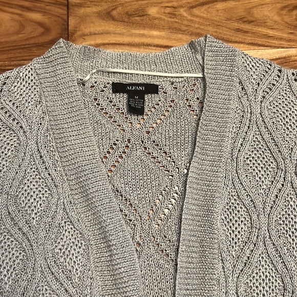 Alfani Gray Shrug Cardigan Sweater - Medium - Picture 4 of 6